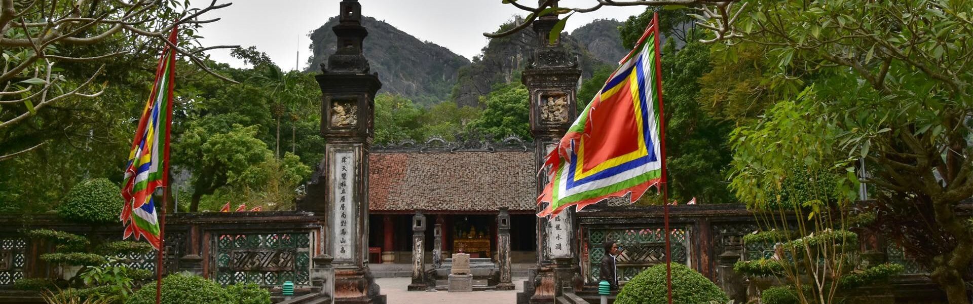 Historic Hoa Lu capital ruins on a Hoa Lu Travel tour organized by Legend Travel Group.