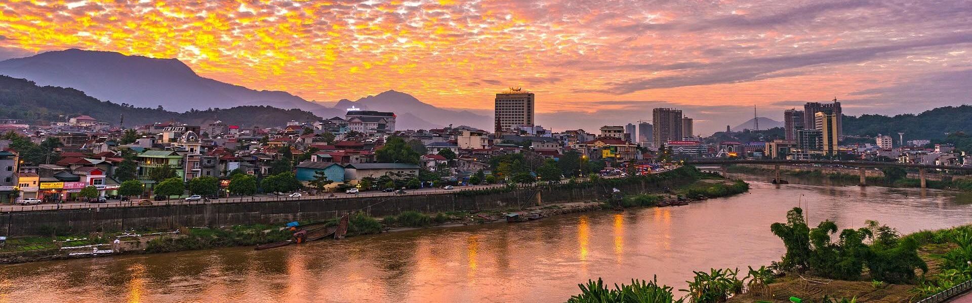 City View in Lao Cai on a scenic Lao Cai Travel tour by Legend Travel Group.