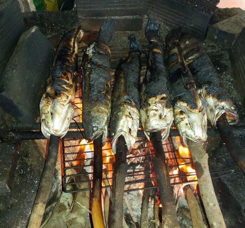 Grilled Snake-head Fish "Cá lóc nướng trui"