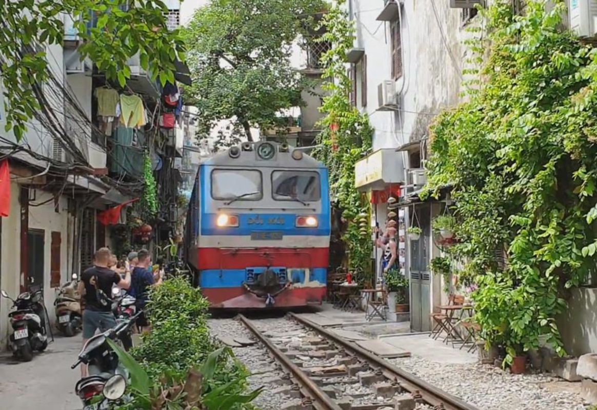 Capture the thrilling essence of Hanoi’s railway gem