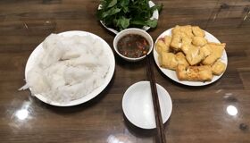 Shop for bún đậu mắm tôm ingredients at Hanoi’s vibrant market