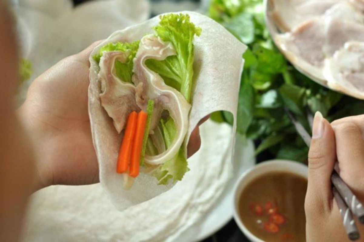 Cu lao Luc Si girdle Pancake - "Bánh tráng nem Cù lao Lục Sĩ"