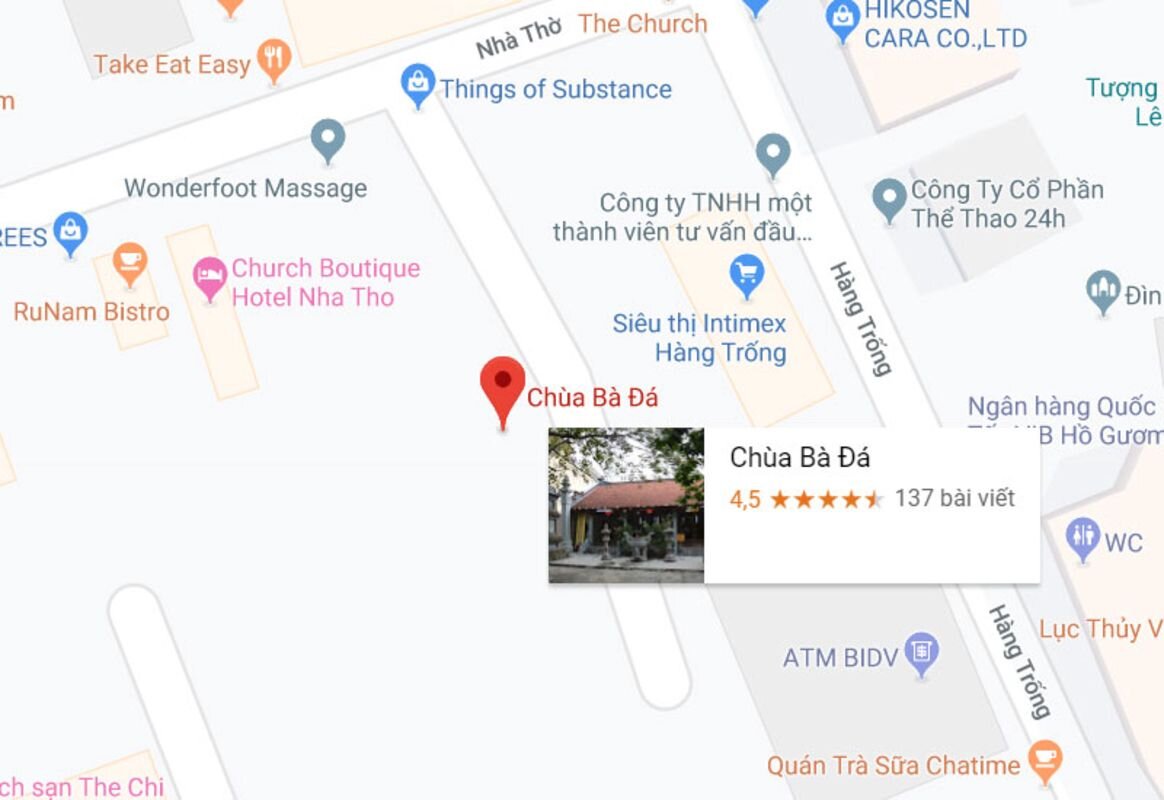 Location map for Ba Da Pagoda