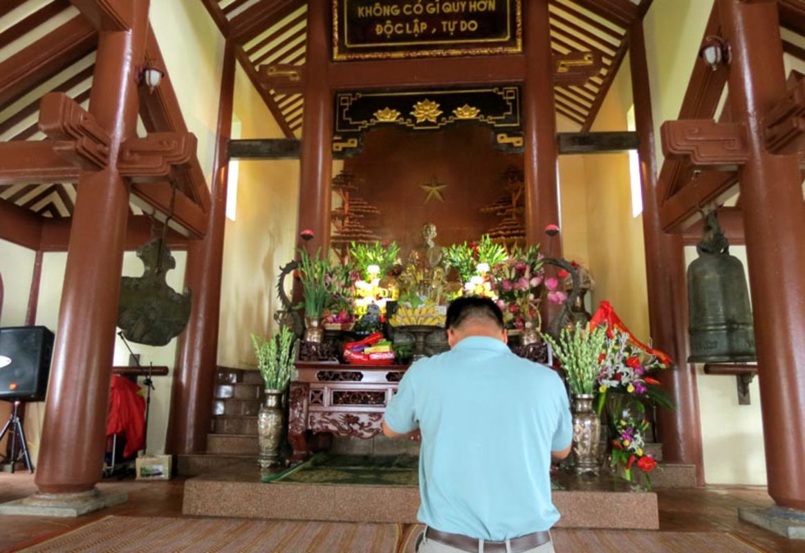 Ho Chi Minh temple on Vua peak