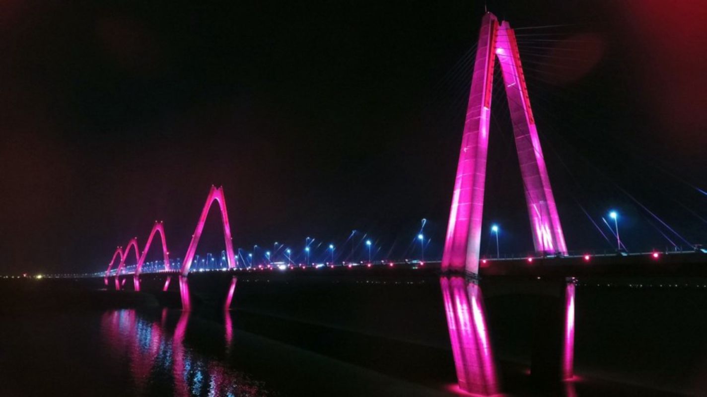 Enjoy stunning vistas from Hanoi’s cable-stayed icon