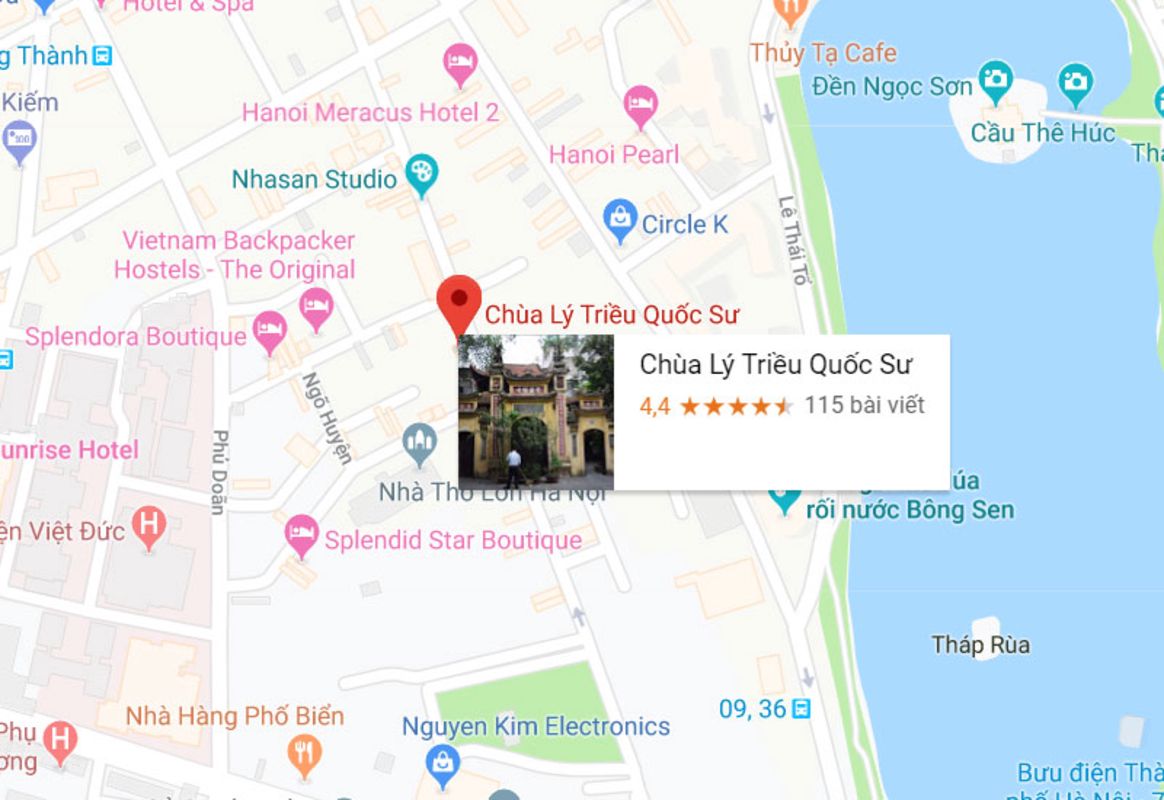 Location map for Ly Quoc Su Pagoda