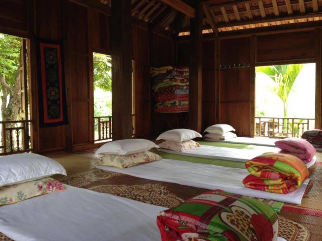 Sleeping in a stilt house