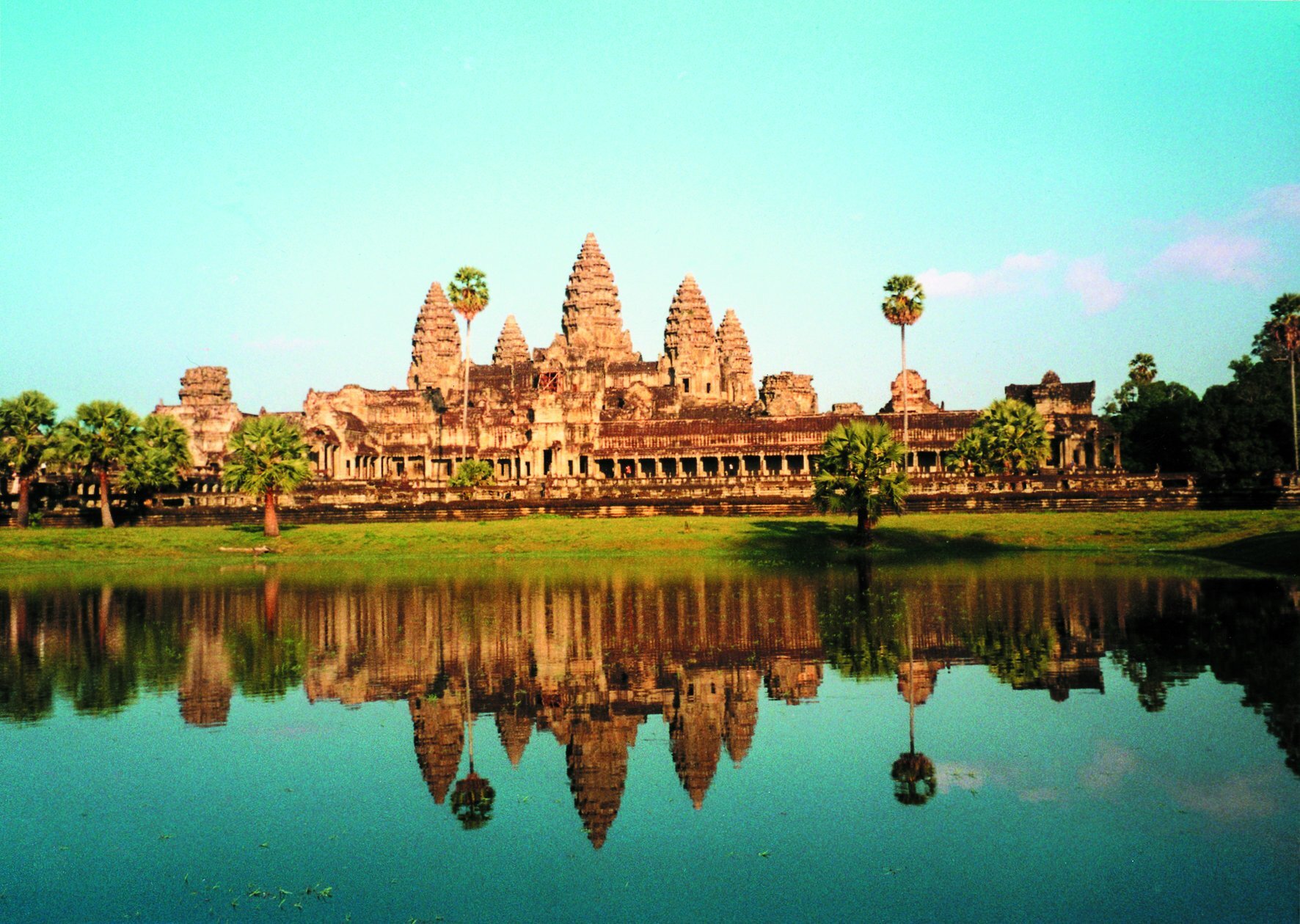 Angkor Wat view from the lake, Siem Reap