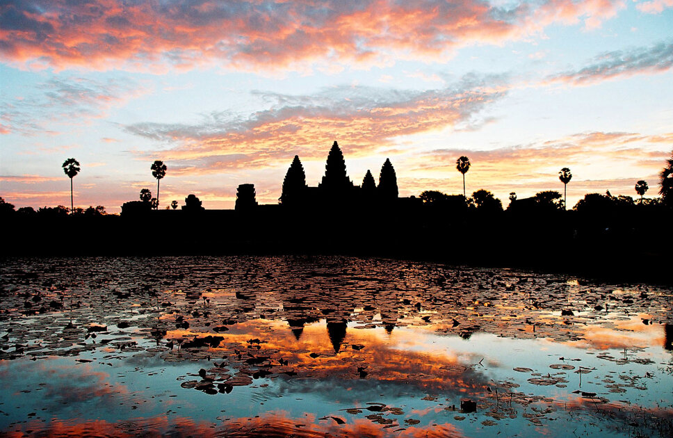 Sunrise on Angkor Wat, Siem Reap, Cambodia