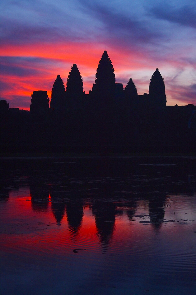 Sunrise on Angkor Wat, Magical moment