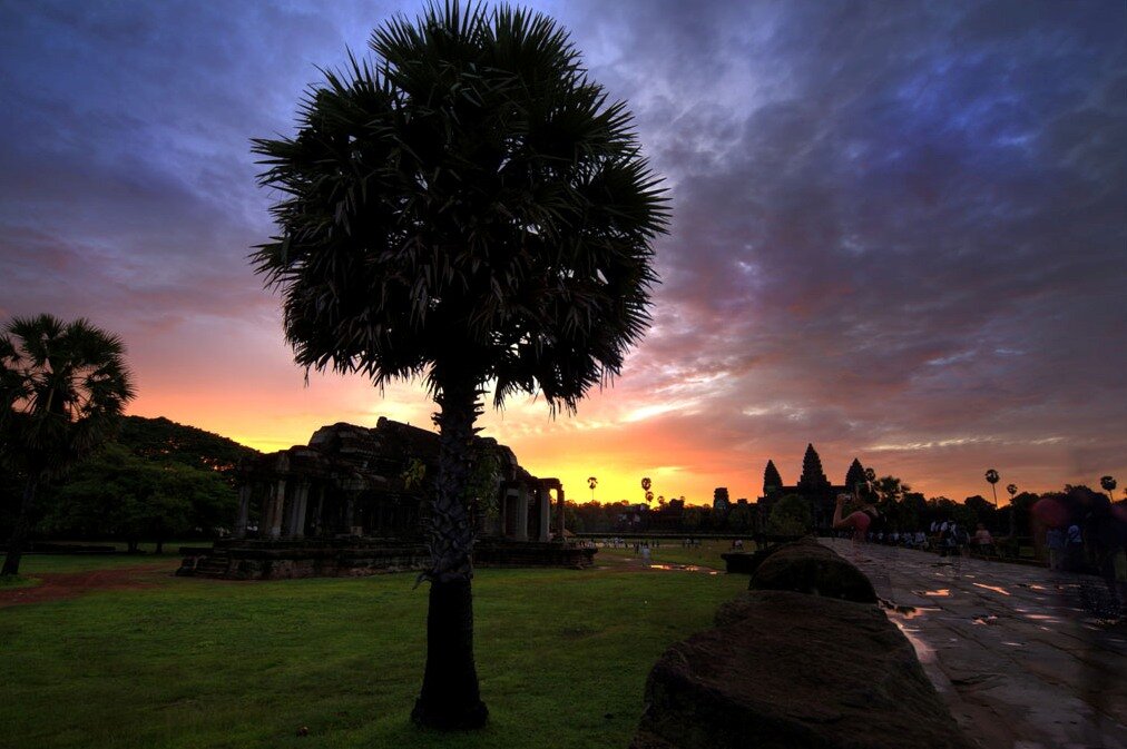 Angkor Complex under the Sunset, Cambodia