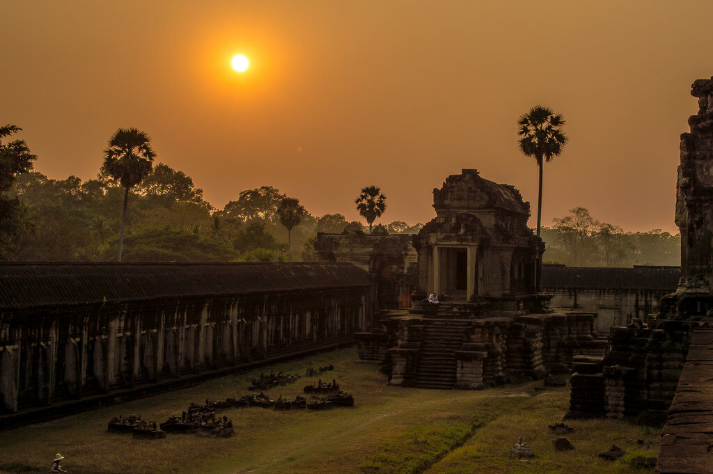 Sunrise on Angkor Wat Temple, Siem Reap