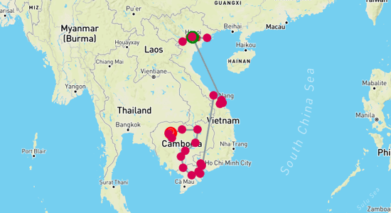 Map of Tales of Adventure: Deep Dive into Southeast Asian Culture 23-Day