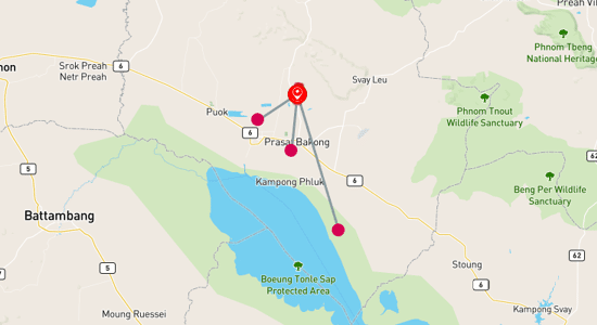 Map of Premium Tour: Siem Reap Stopover 4-Day